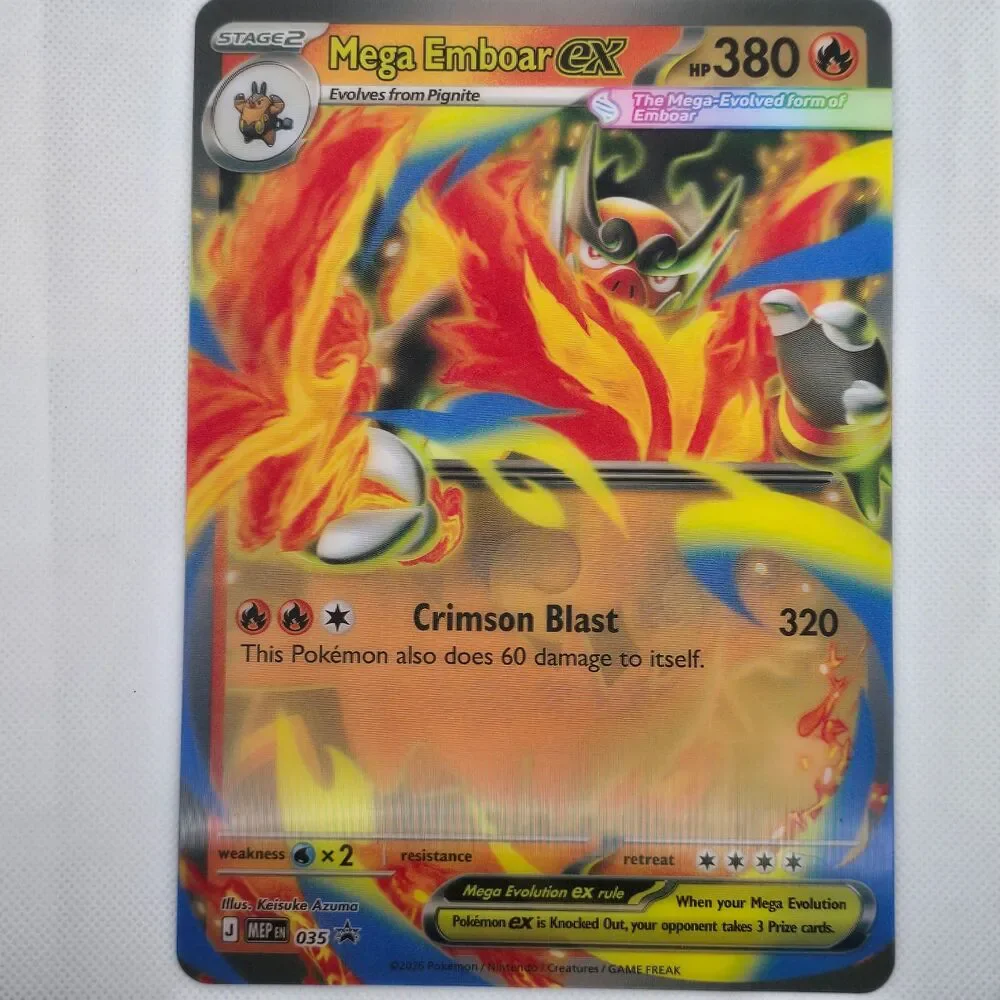Mega Emboar EX MEP #35 Jumbo Black Star Promo